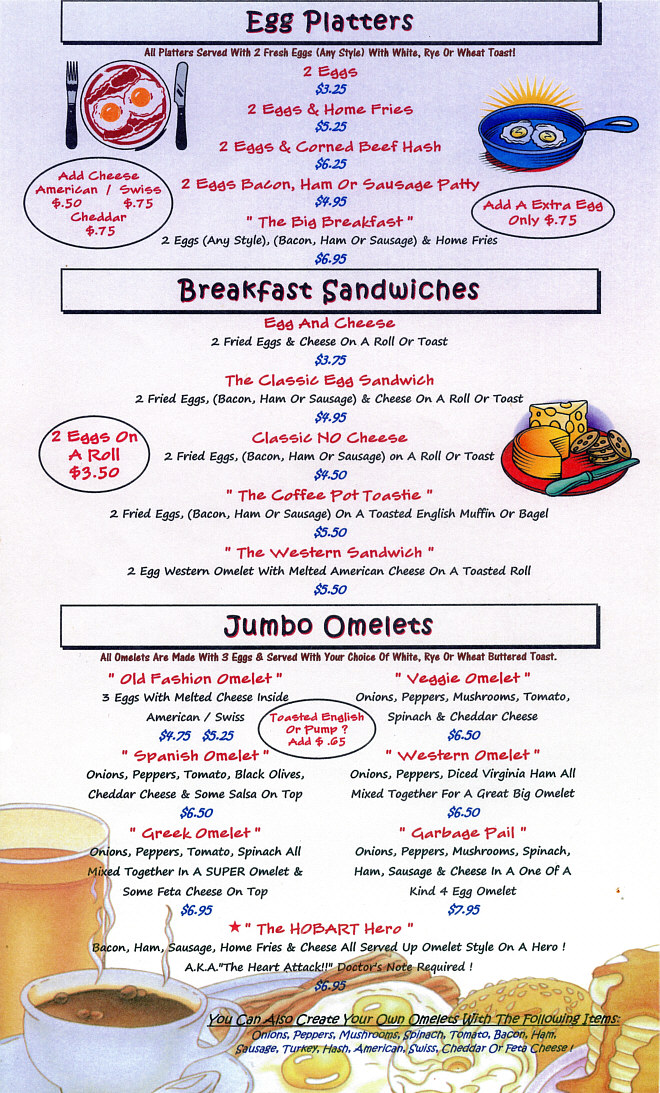 The Coffee Pot Hobart, NY 13788 Home Cookin' Cafe, a fun eatery for