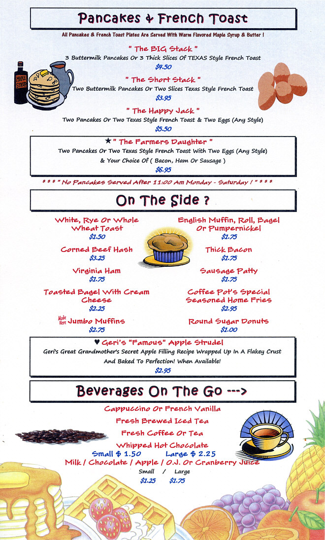 The Coffee Pot Hobart, NY 13788 Home Cookin' Cafe, a fun eatery for